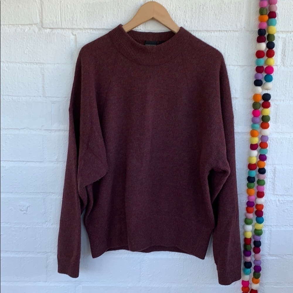 Structure Lambswool Vintage Crewneck Long Sleeve Sweater sz L